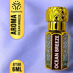 YUGOSMILE | Ocean Breeze Attar 6ml | 100% Pure & Original Attar | Long-Lasting Luxury Roll-On Perfume | Unisex Fragrance for Men & Women