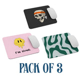 CoreDesk 3-Piece Mousepad Set – Sleek Design for Modern Workspaces