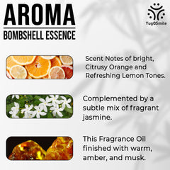 YUGOSMILE Bombshell Essence Attar | 6ml Roll-On Perfume Oil | 100% Pure & Original Attar | Long-Lasting Luxury Fragrance for Men & Women | Alcohol-Free | Premium Scent