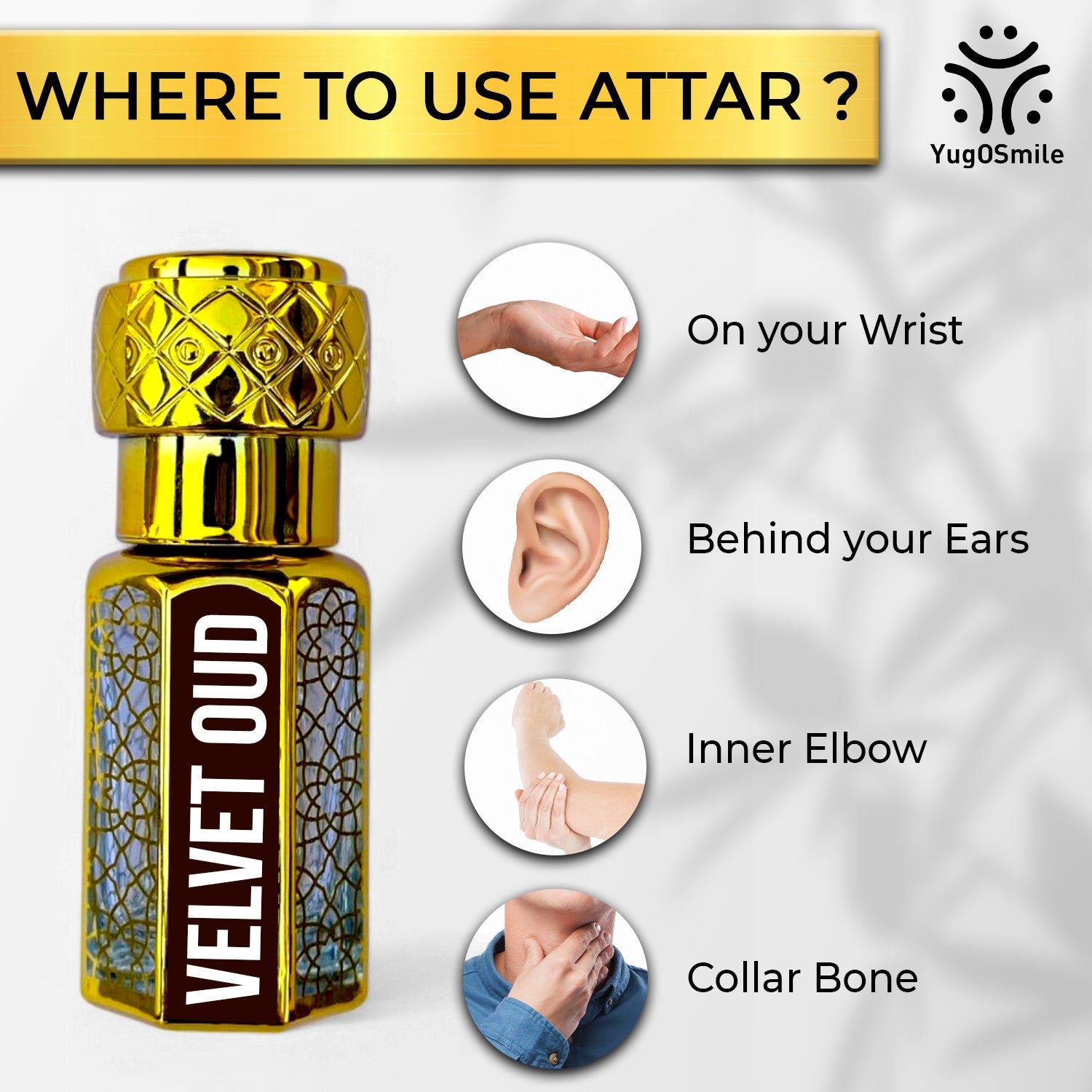 YUGOSMILE Purple OUD Attar 6ml | 100% Pure & Long-Lasting Attar | Unisex Luxury Roll-On Perfume Oil | Premium Arabic Fragrance for Men & Women