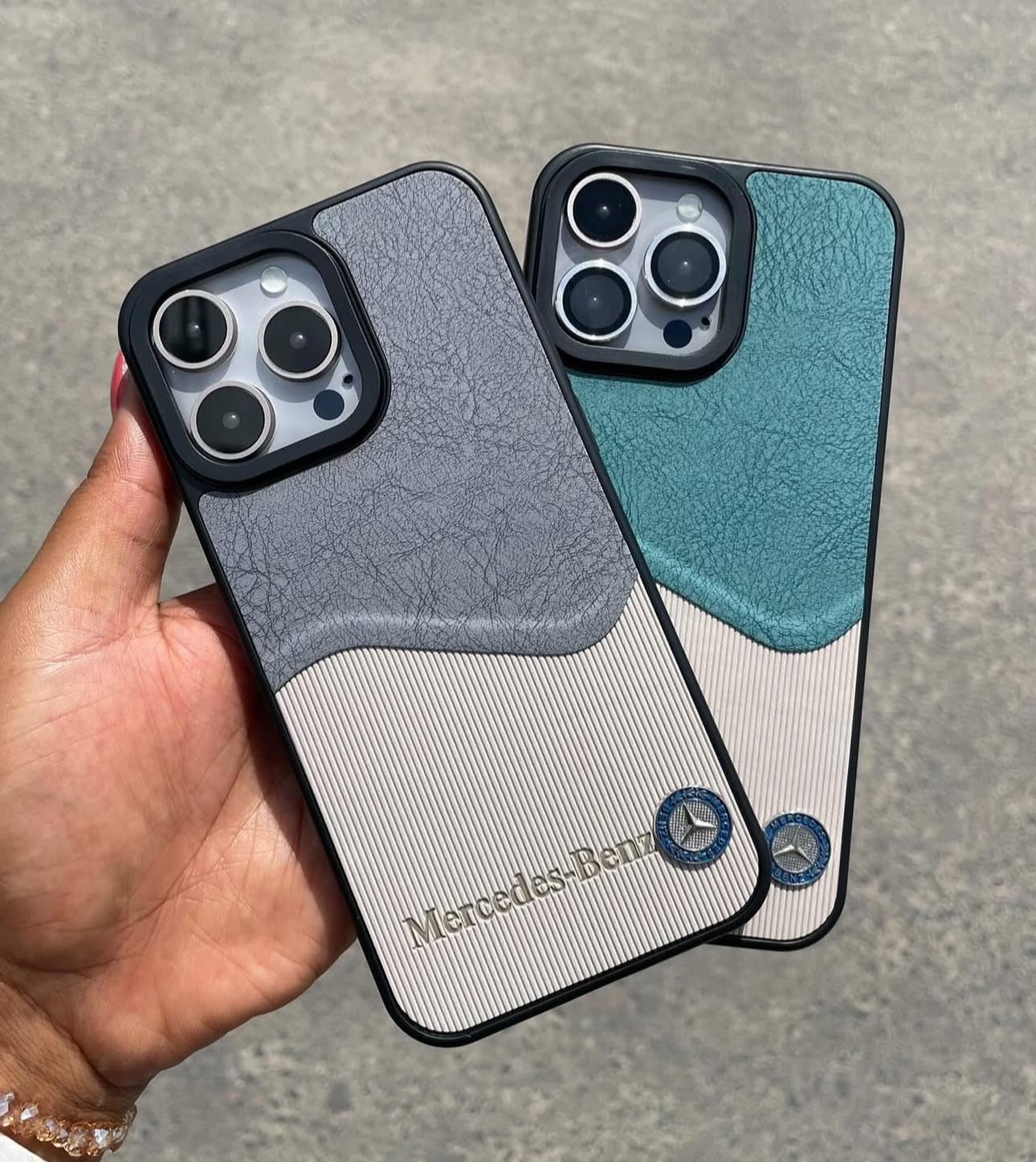 Wavy Merc Leather Phone case