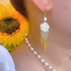 White Rose Golden Hanging