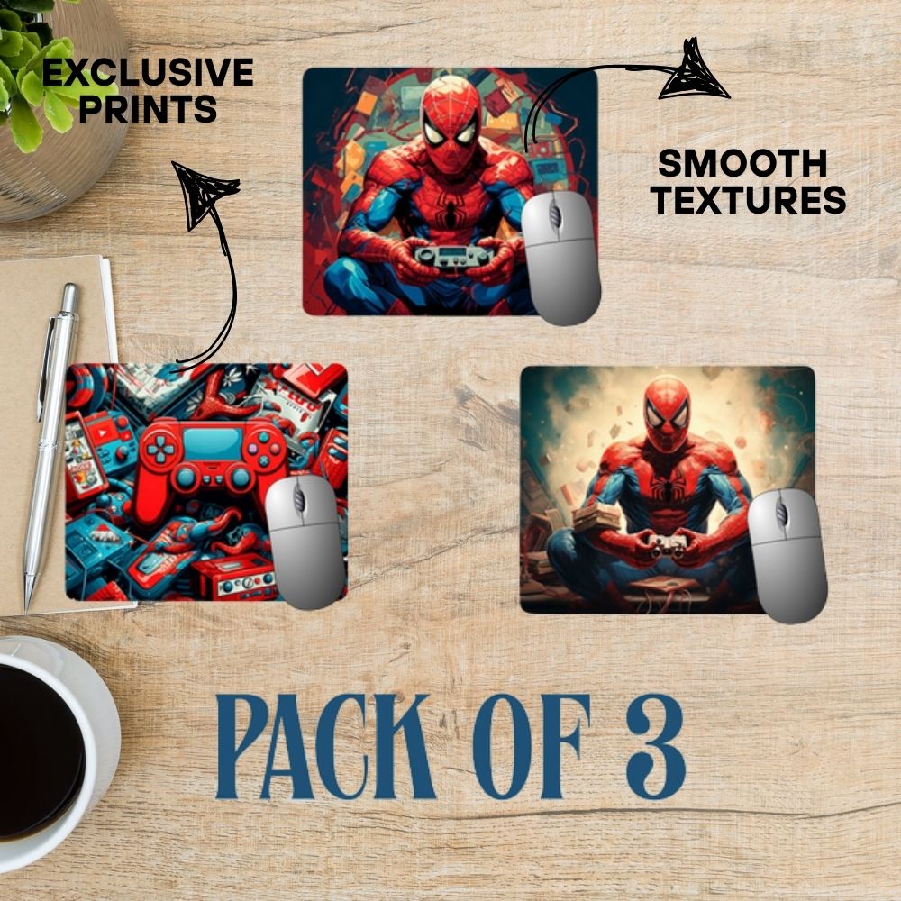 GlidePro Trio – Premium Mousepad Set of 3 for Work, Study & Gaming