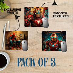 DeskMate 3-in-1 Combo – Professional Mouse Pad Set for Office & Home Use