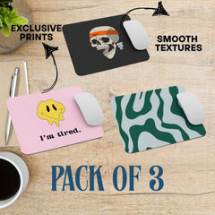 CoreDesk 3-Piece Mousepad Set – Sleek Design for Modern Workspaces