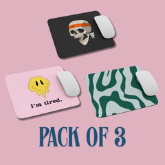 CoreDesk 3-Piece Mousepad Set – Sleek Design for Modern Workspaces