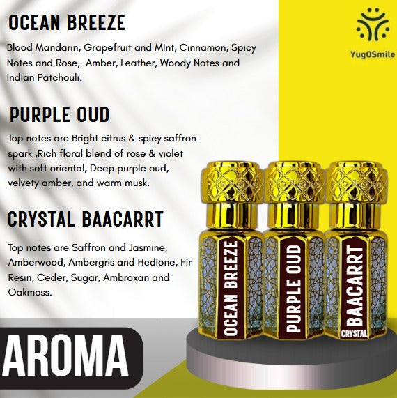 Classic Freshing Attar Combo Pack of 3